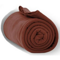 Fleece Throw Blanket 50"x60" - Brown **** FREE RUSH ****
